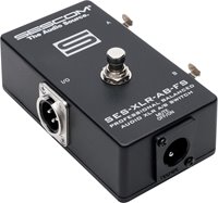 SES-XLR-AB-FS Balanced XLR A/B Passive Foot Switch with Disconnect/Mute